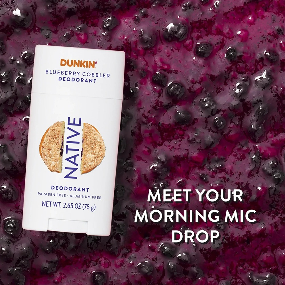 Native x Dunkin Blueberry Cobbler Aluminum Paraben Free Deodorant 2.65oz - 2Pack - Picture 4 of 8